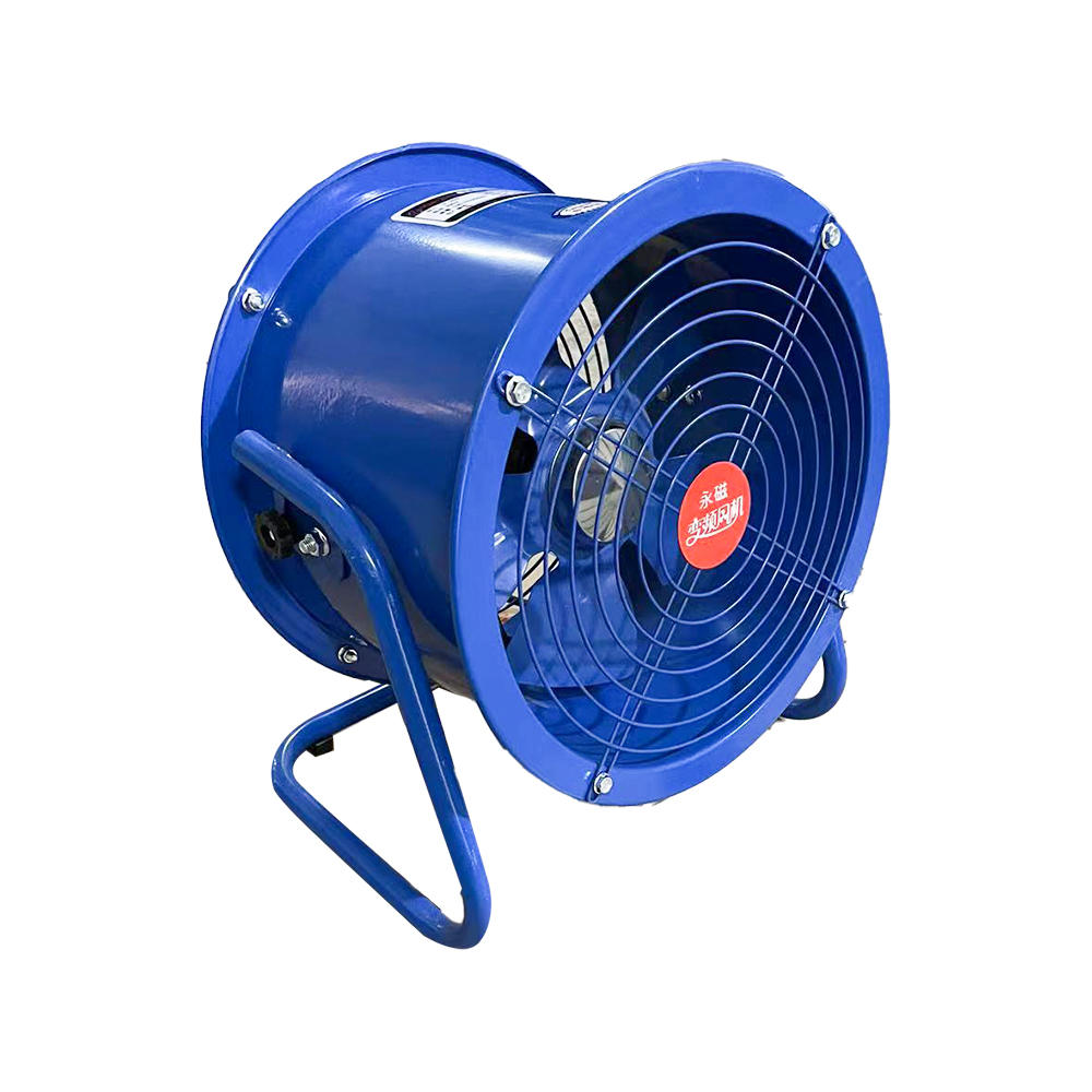 Infinitely variable speed control and remote control of floor-mounted axial fans