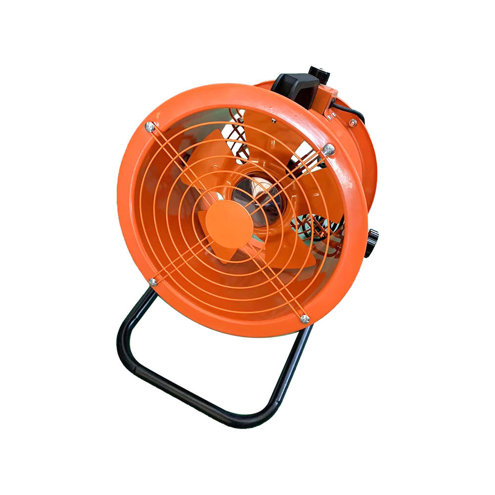 Floor-mounted, infinitely variable speed axial fans