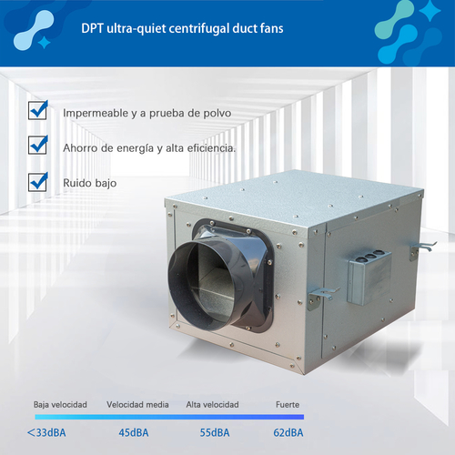 DPT ultra-quiet centrifugal duct fans